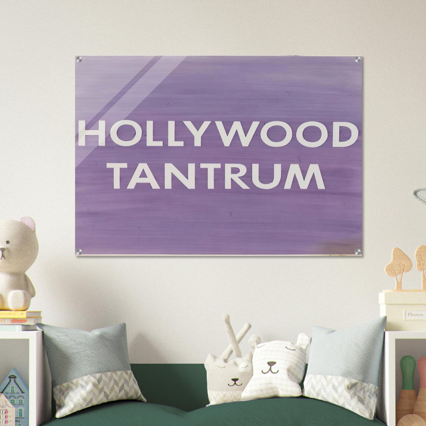 HOLLYWOOD TANTRUM 1979 - Edward Ruscha Acrylic Print - 70x100 cm / 28x40″ inches | Edward Ruscha Wall Art | Edward Ruscha Prints