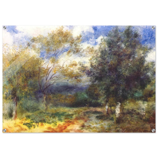 Landscape in the Sun - Pierre-Auguste Renoir Acrylic Print - 70x100 cm / 28x40″ inches