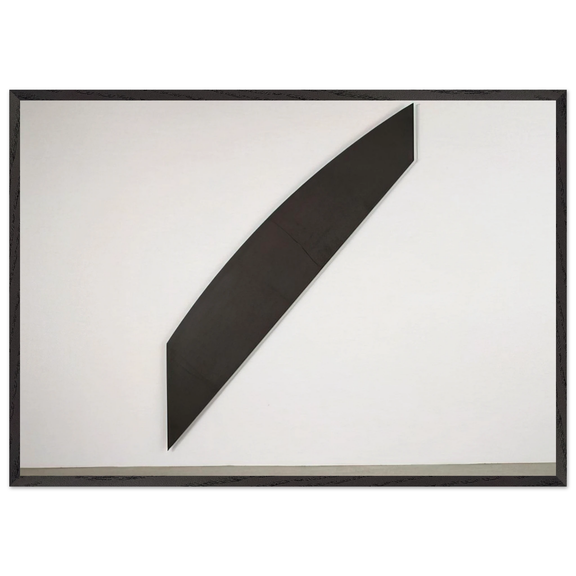 Diagonal with Curve IX - Ellsworth Kelly Framed Art Print – Black Wooden Frame - Default Title - -Framed Art Print