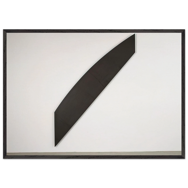 Diagonal with Curve IX - Ellsworth Kelly 70x100 cm / 28x40 inches Framed Art Print – Black Wooden Frame