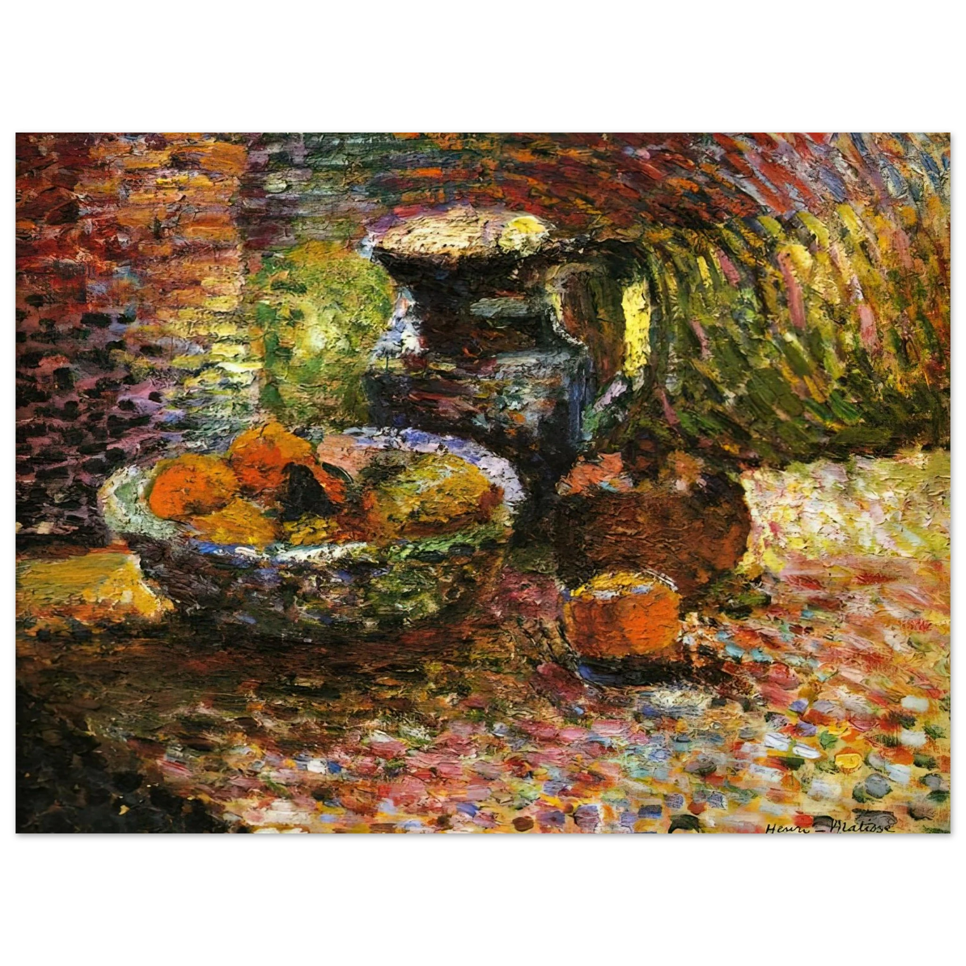 Henri Matisse - STILL LIFE WITH PITCHER AND FRUIT Fine Art Poster - Default Title