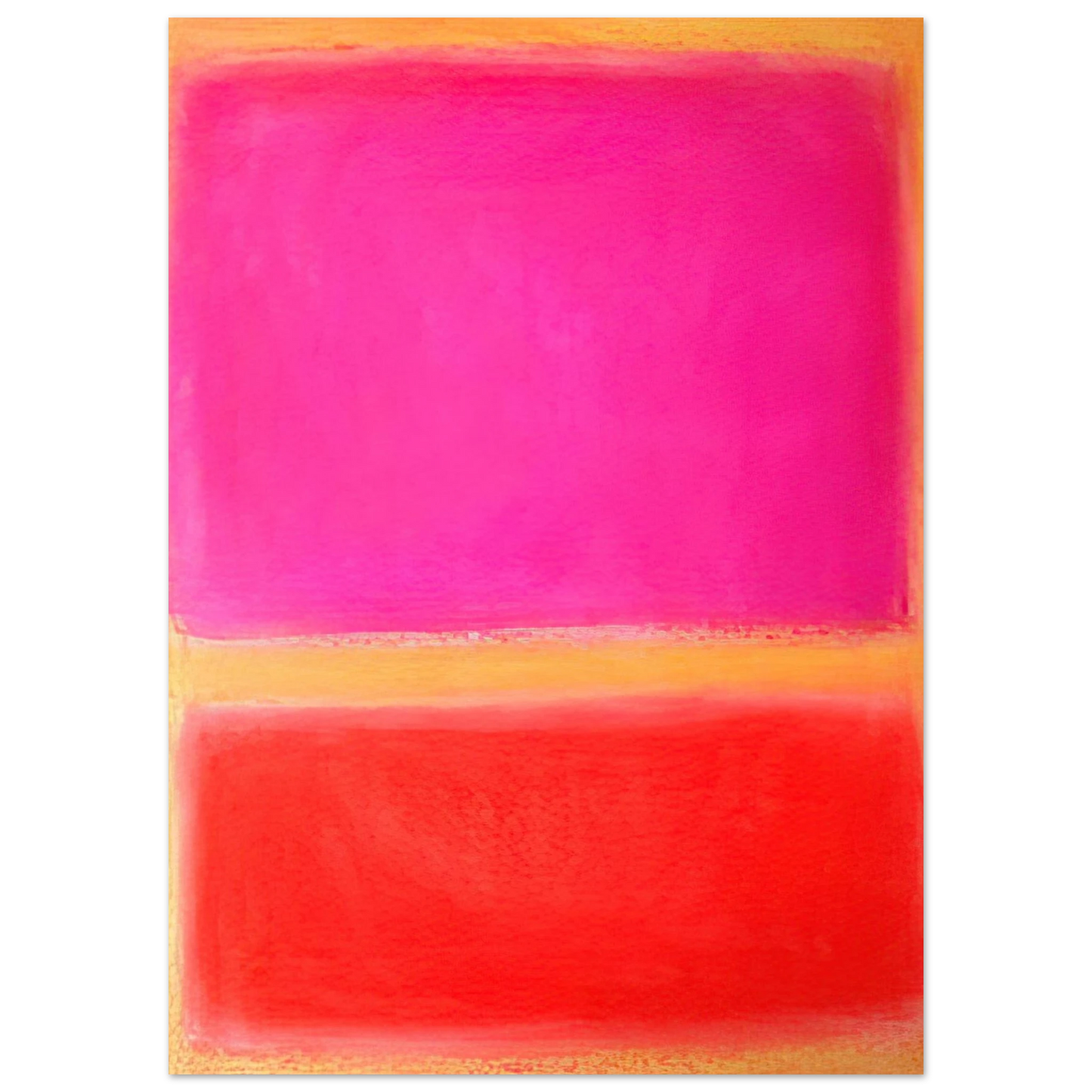 Helen Frankenthaler - Untitled - Color Field Painting Wall art - 70x70 cm / 28x28 inches - Premium Wooden Framed Poster With Fine Art Paper - White frame