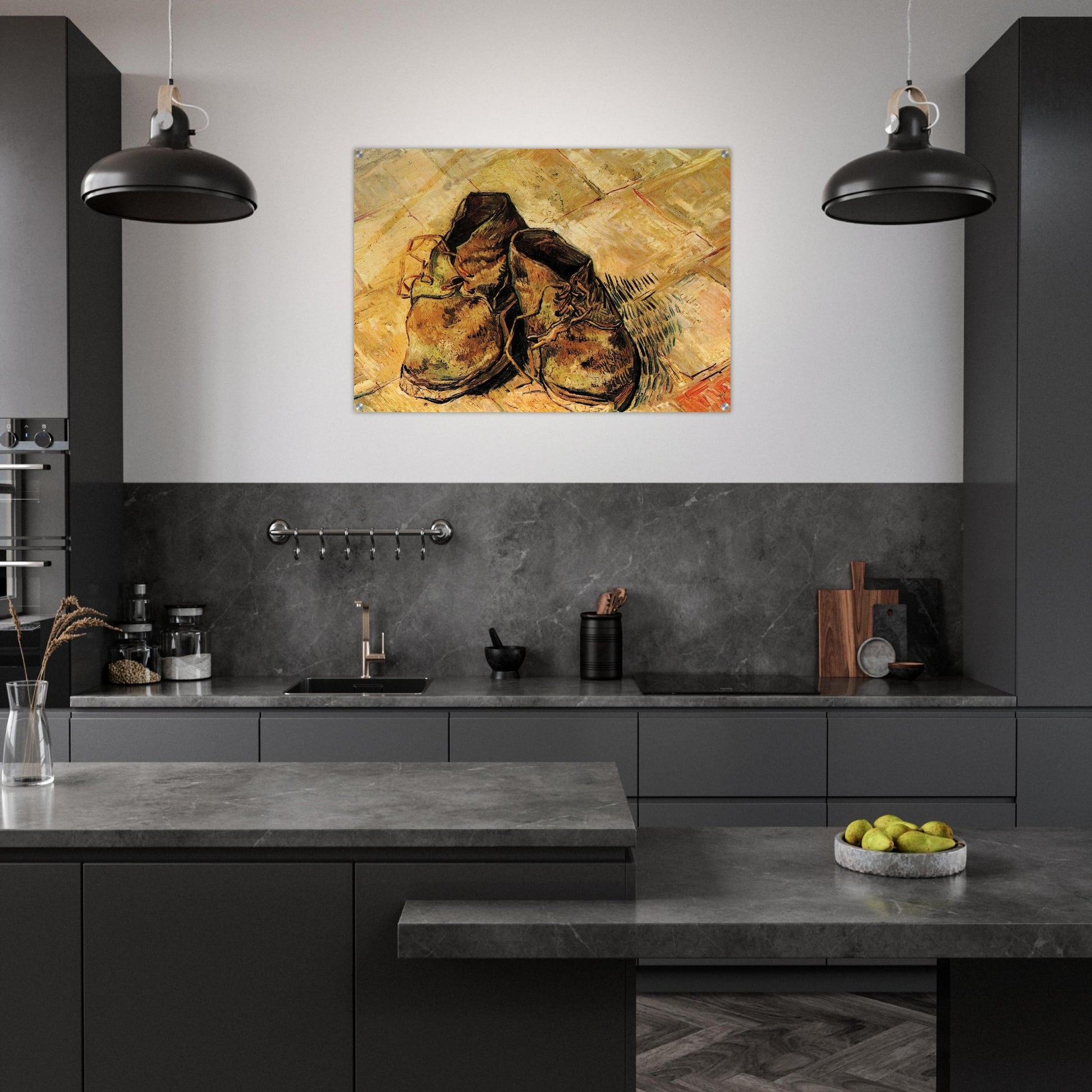 A Pair of Shoes - Vincent van Gogh Acrylic Print - 70x100 cm / 28x40″ inches