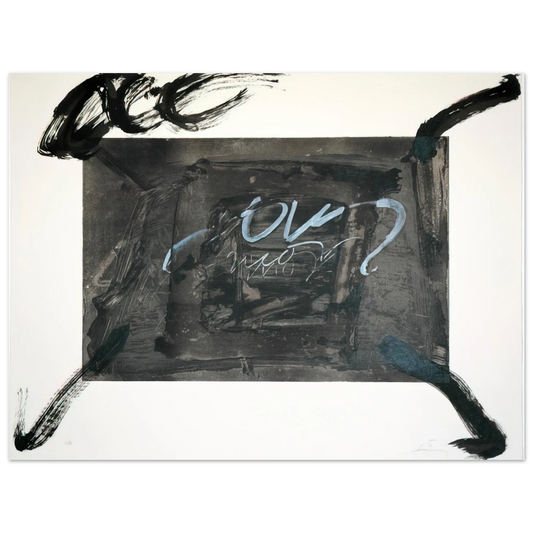 Antoni Tapies - QUATRE GESTES NOIRS 1983 Fine Art Poster - Default Title