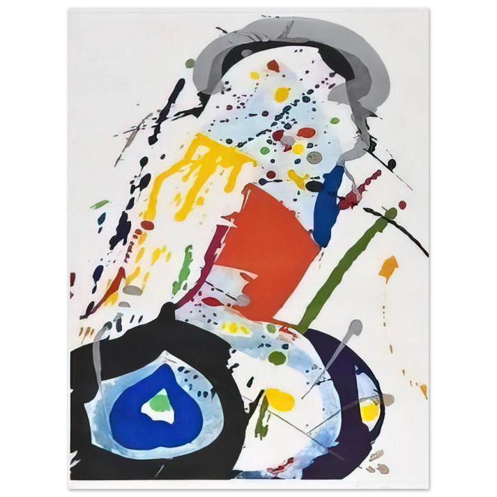 Sam Francis - untitled  sfe081   75x100 cm / 30x40inches Fine Art Poster