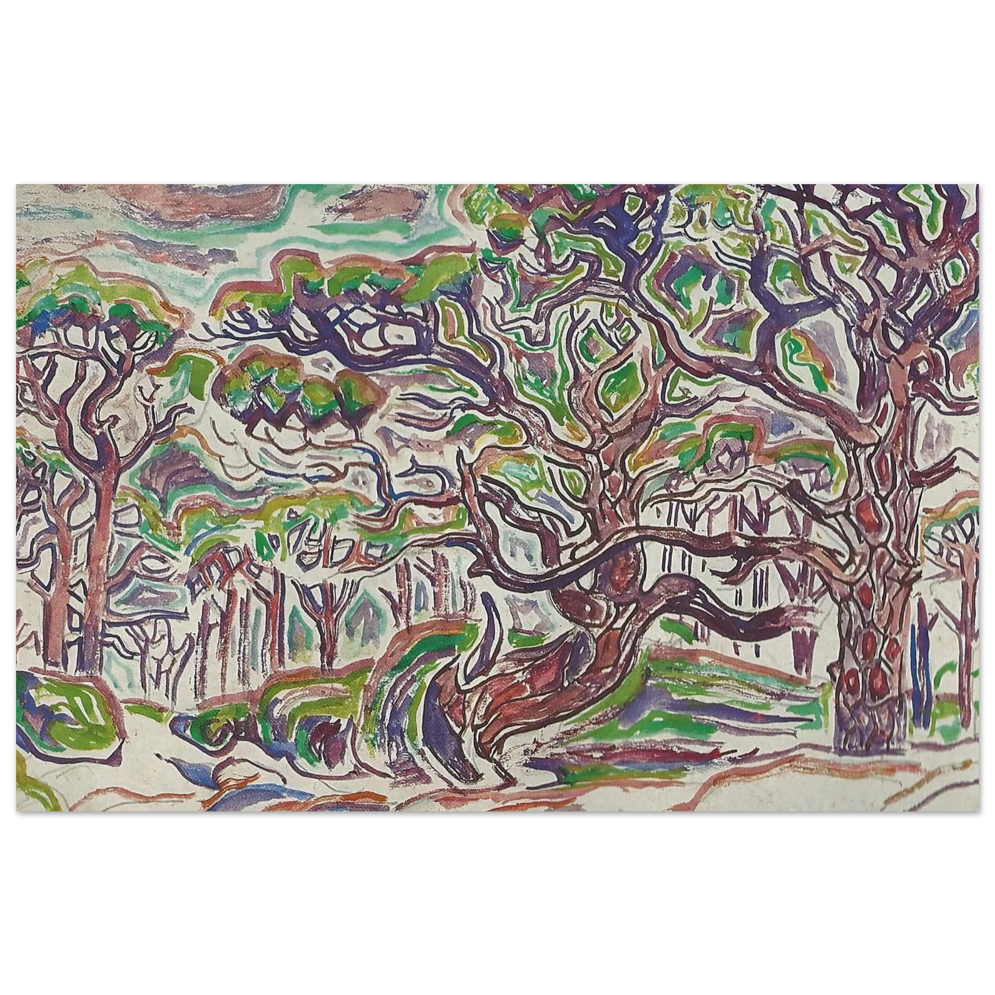 Walter Inglis Anderson - Walter Anderson Wall art - 45x60 cm / 18x24 Inches - Premium Wooden Framed Poster With Fine Art Paper - White frame