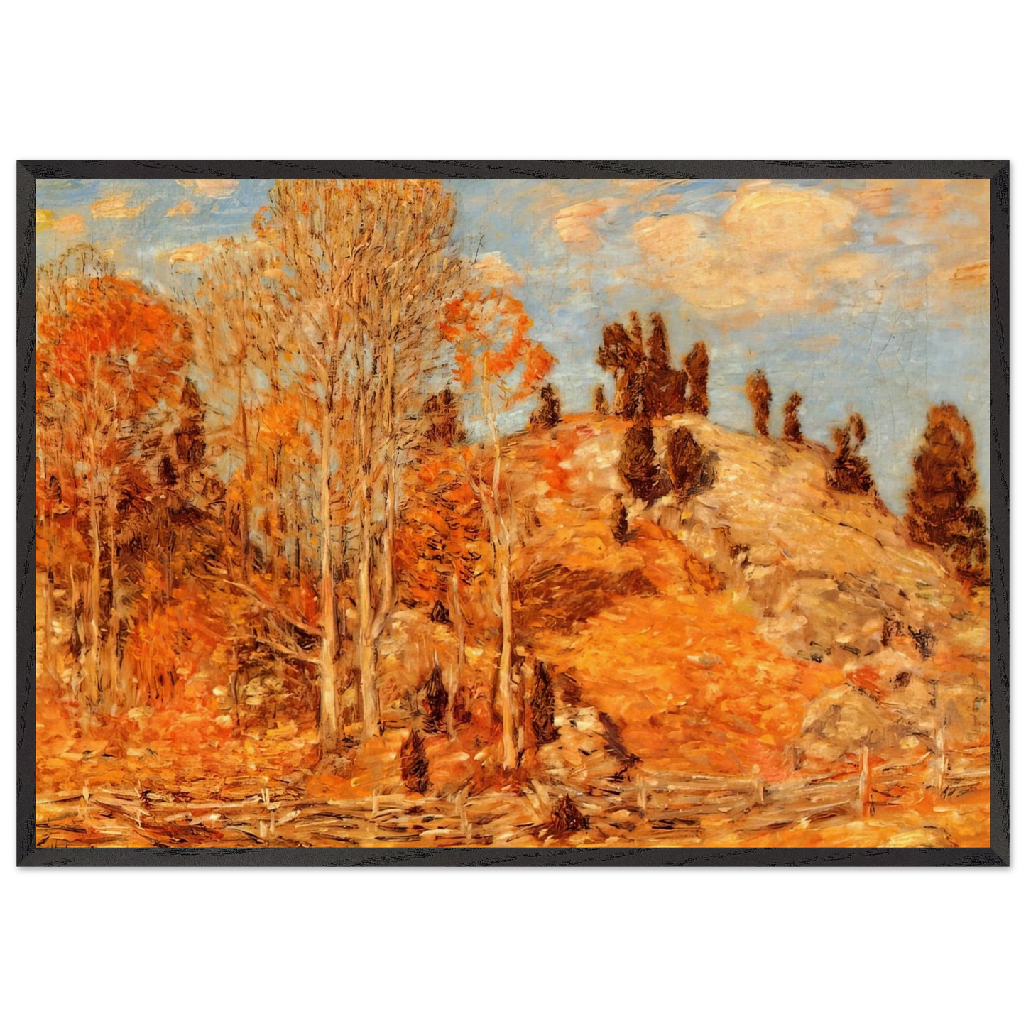 The Cedar Lot Old Lyme - Childe Hassam Framed Art Print – Black Wooden Frame - Default Title - -Framed Art Print