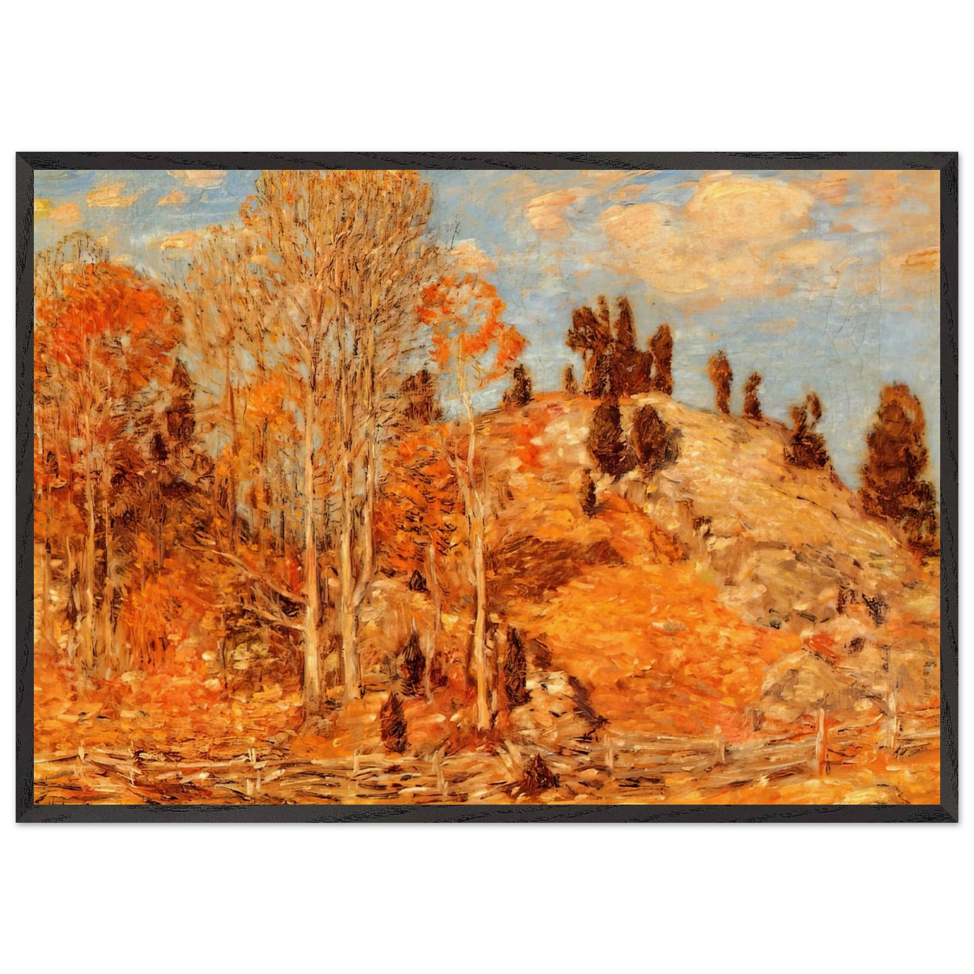 The Cedar Lot Old Lyme - Childe Hassam Framed Art Print – Black Wooden Frame - Default Title - -Framed Art Print