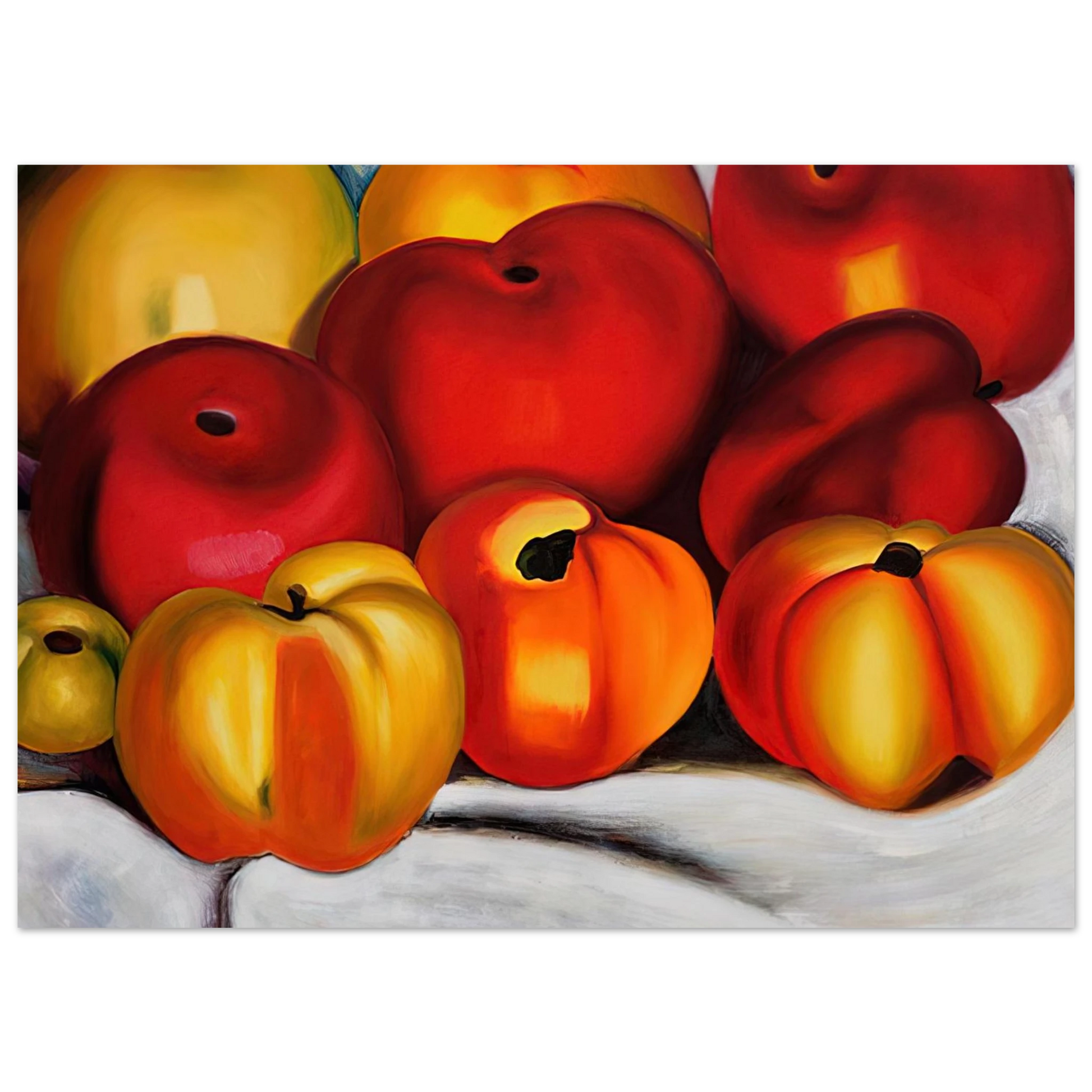 Georgia O'Keeffe - Apple Family II Fine Art Poster - 40x60 cm / 16x24 inches