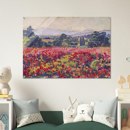 THE VINES IN SAINT CLAIR 1912 - Theo van Rysselberghe Acrylic Print - 70x100 cm / 28x40″ inches | Theo van Rysselberghe Wall Art | Theo van Rysselberghe Prints