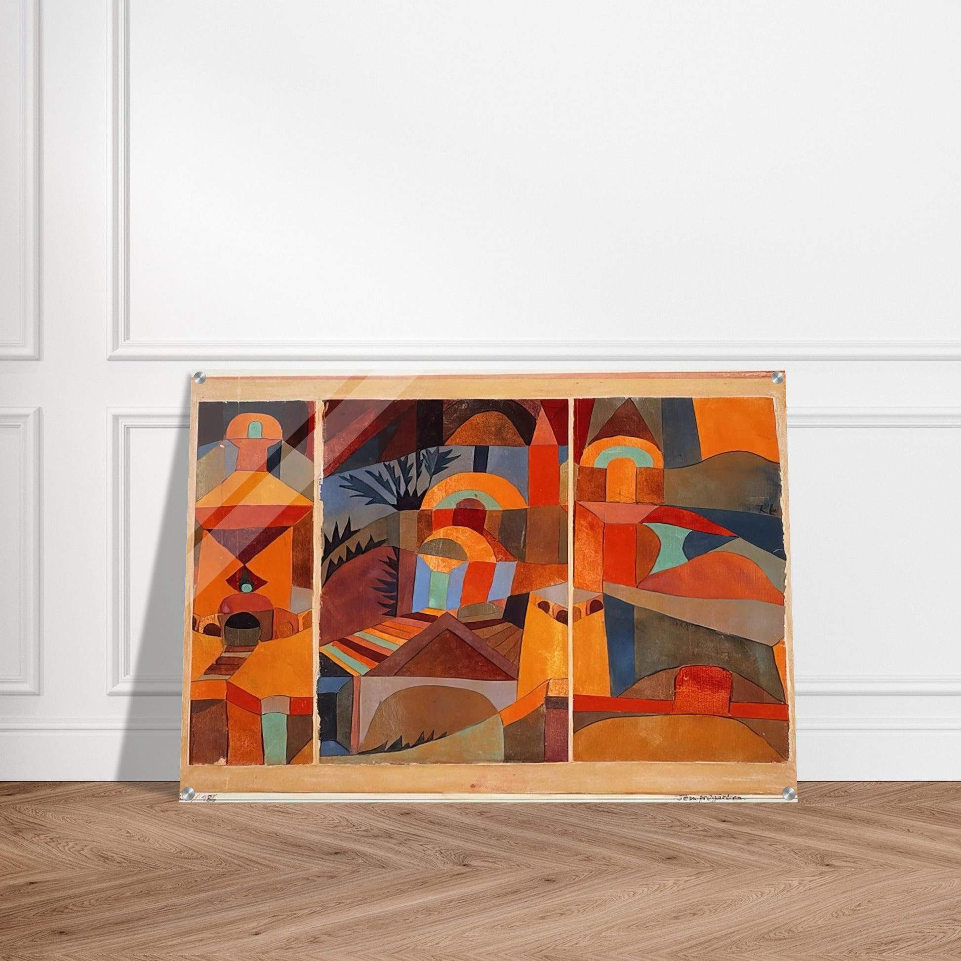 TEMPLE GARDENS 1920 - Paul Klee Acrylic Print - 70x100 cm / 28x40″ inches