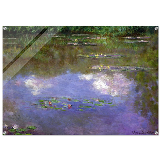 Water Lilies, The Clouds - claude monet Acrylic Print - 70x100 cm / 28x40″ inches | claude monet Wall Art | claude monet Prints