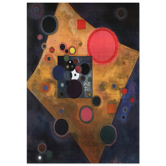 ACCENT ON ROSE 1926 - Wassily Kandinsky Brushed Aluminum Print - 70x100 cm / 28x40 inches | Wassily Kandinsky Aluminum Print | Wassily Kandinsky Prints