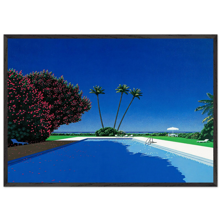 Time Goes By - Hiroshi Nagai 70x100 cm / 28x40 inches Framed Art Print – Black Wooden Frame