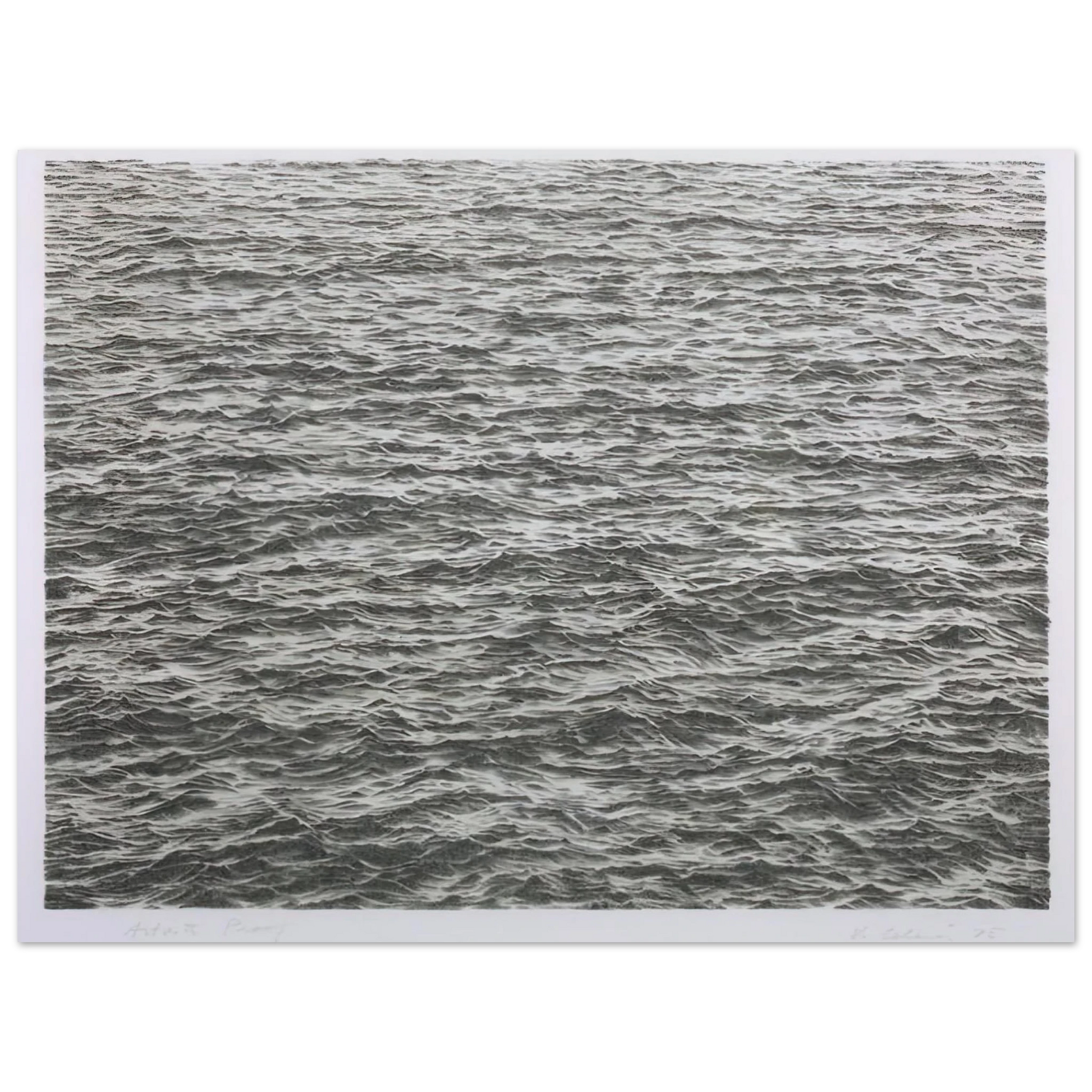 Vija Celmins - OCEAN 1975 Fine Art Poster - Default Title