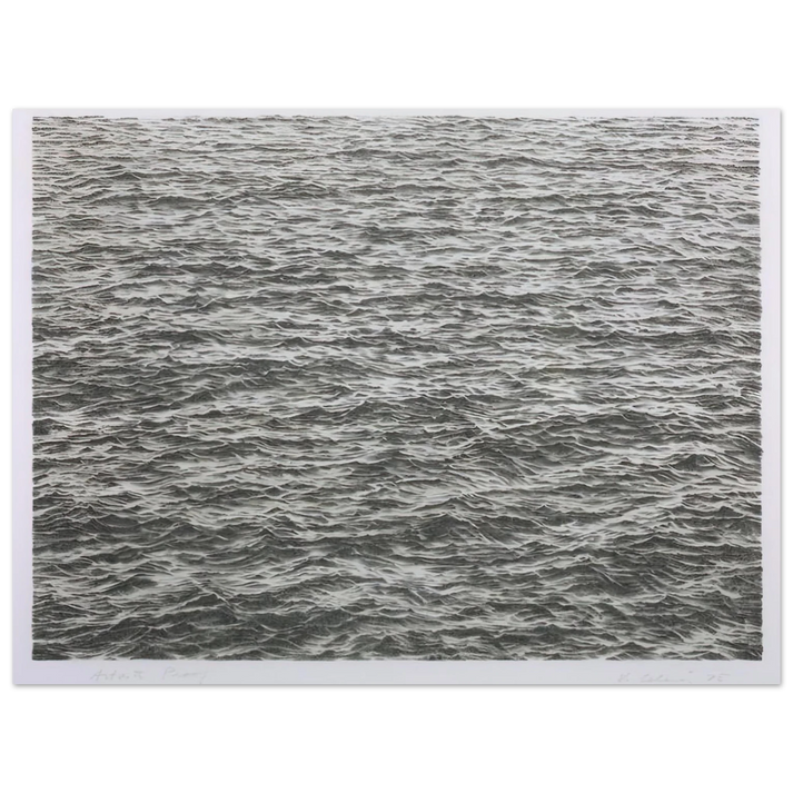 Vija Celmins - OCEAN 1975  75x100 cm / 30x40inches Fine Art Poster