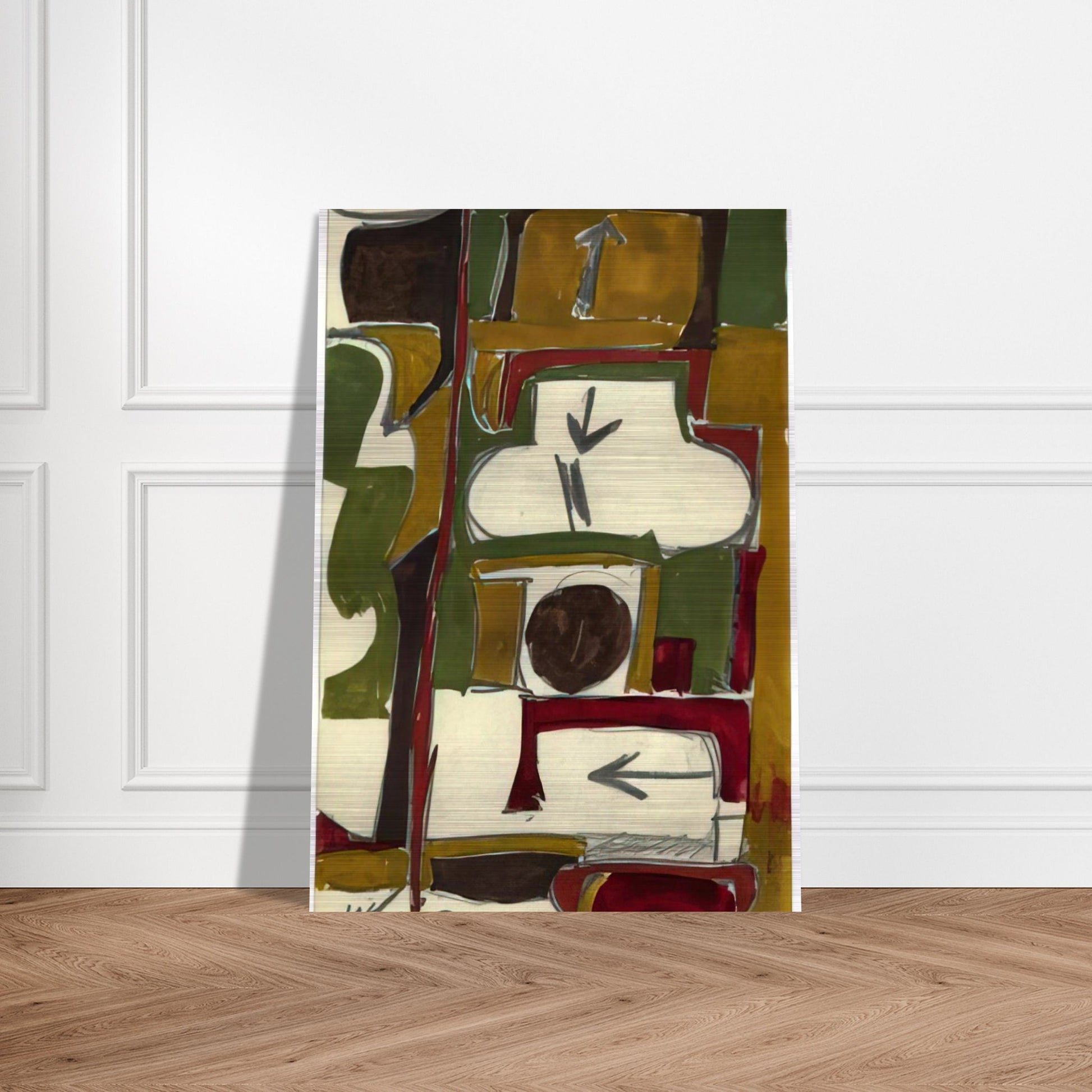 Untitled - 1956 - Will Barnet Brushed Aluminum Print - 70x100 cm / 28x40 inches | Will Barnet Aluminum Print | Will Barnet Prints