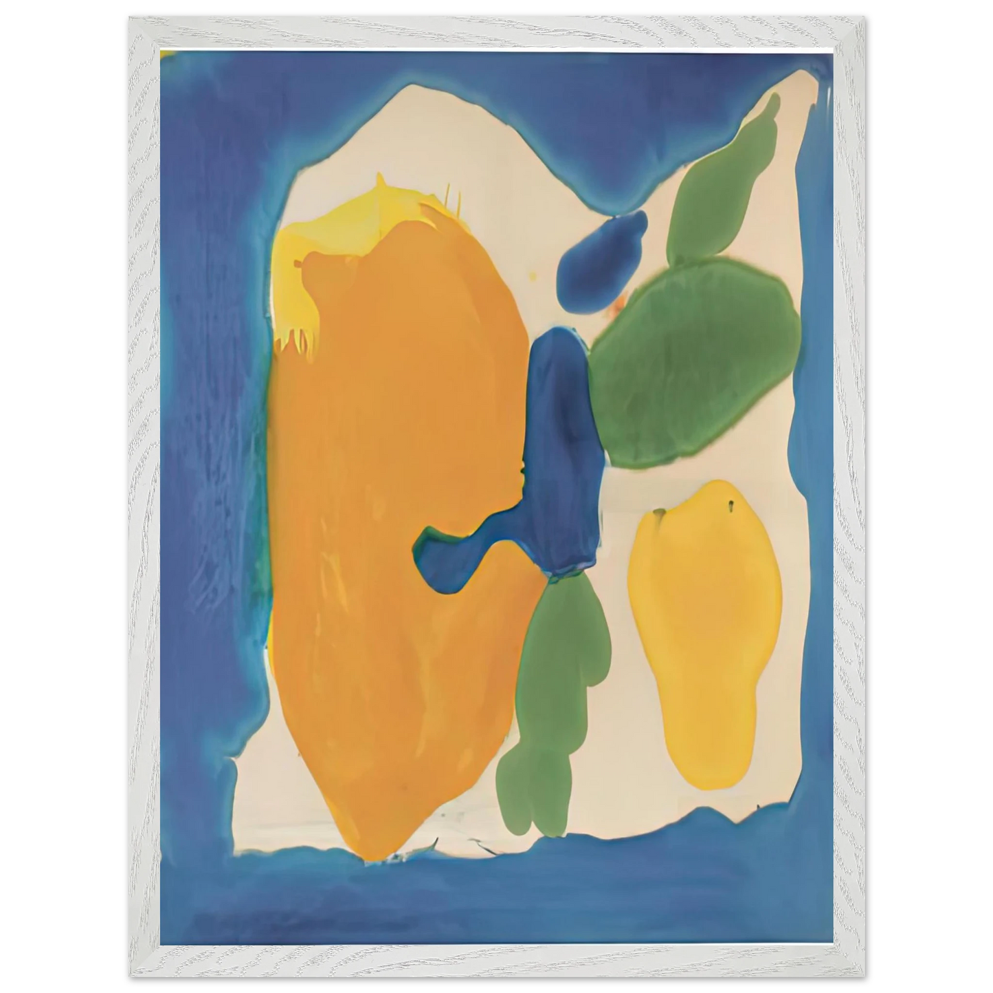 Helen Frankenthaler - Provincetown Window, 1963-64- Wall Art - 60x80 cm / 24x32 inches - Premium Wooden Framed Poster With Fine Art Paper - Wood frame