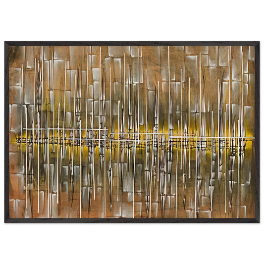 Dialogue II - 1954 - Jimmy Ernst Framed Art Print – Black Wooden Frame - Default Title - -Framed Art Print