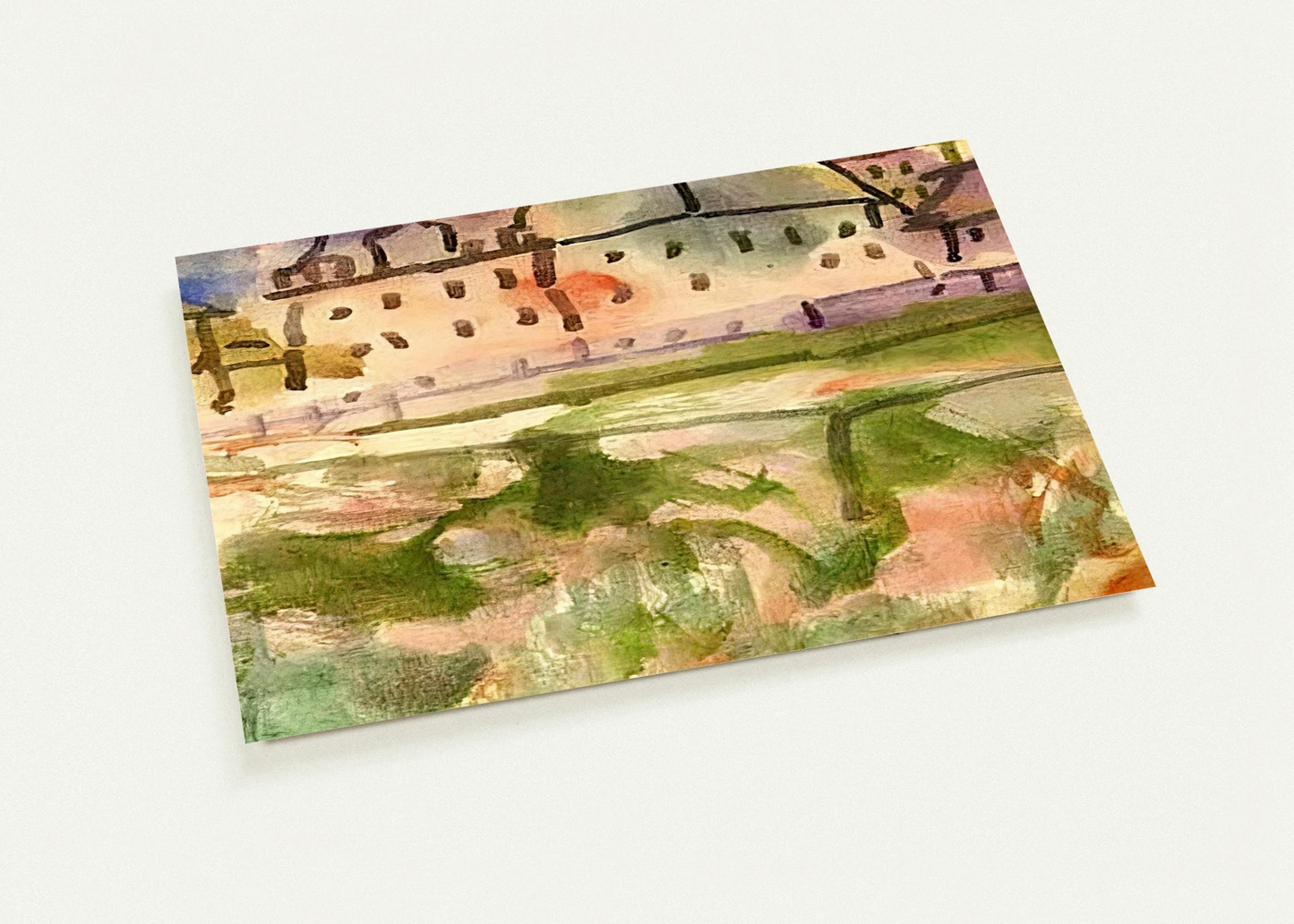 HOUSES NEAR THE GRAVEL PIT 1913 By Paul Klee Pack of 10 Post Cards | Paul Klee Post Cards | A6 (10.5 x 14.8 cm) - 4.1 x 5.8 inches