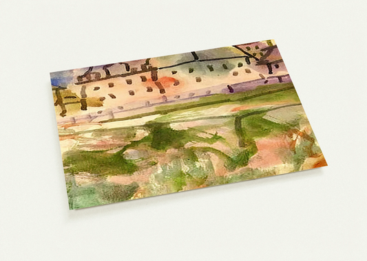 HOUSES NEAR THE GRAVEL PIT 1913 By Paul Klee Pack of 10 Post Cards | Paul Klee Post Cards | A6 (10.5 x 14.8 cm) - 4.1 x 5.8 inches