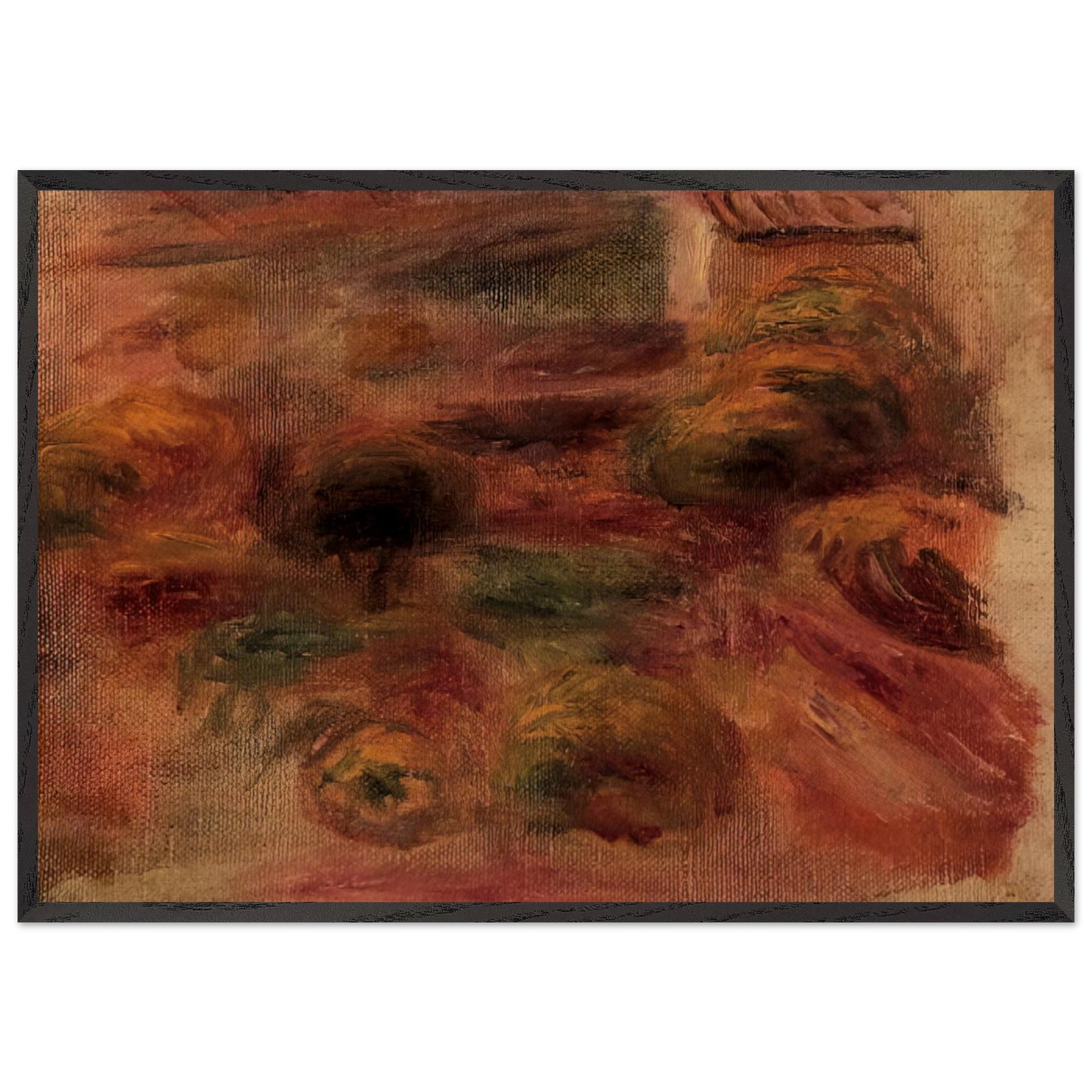 The Artist s Home - Pierre-Auguste Renoir Framed Art Print – Black Wooden Frame - Default Title - -Framed Art Print