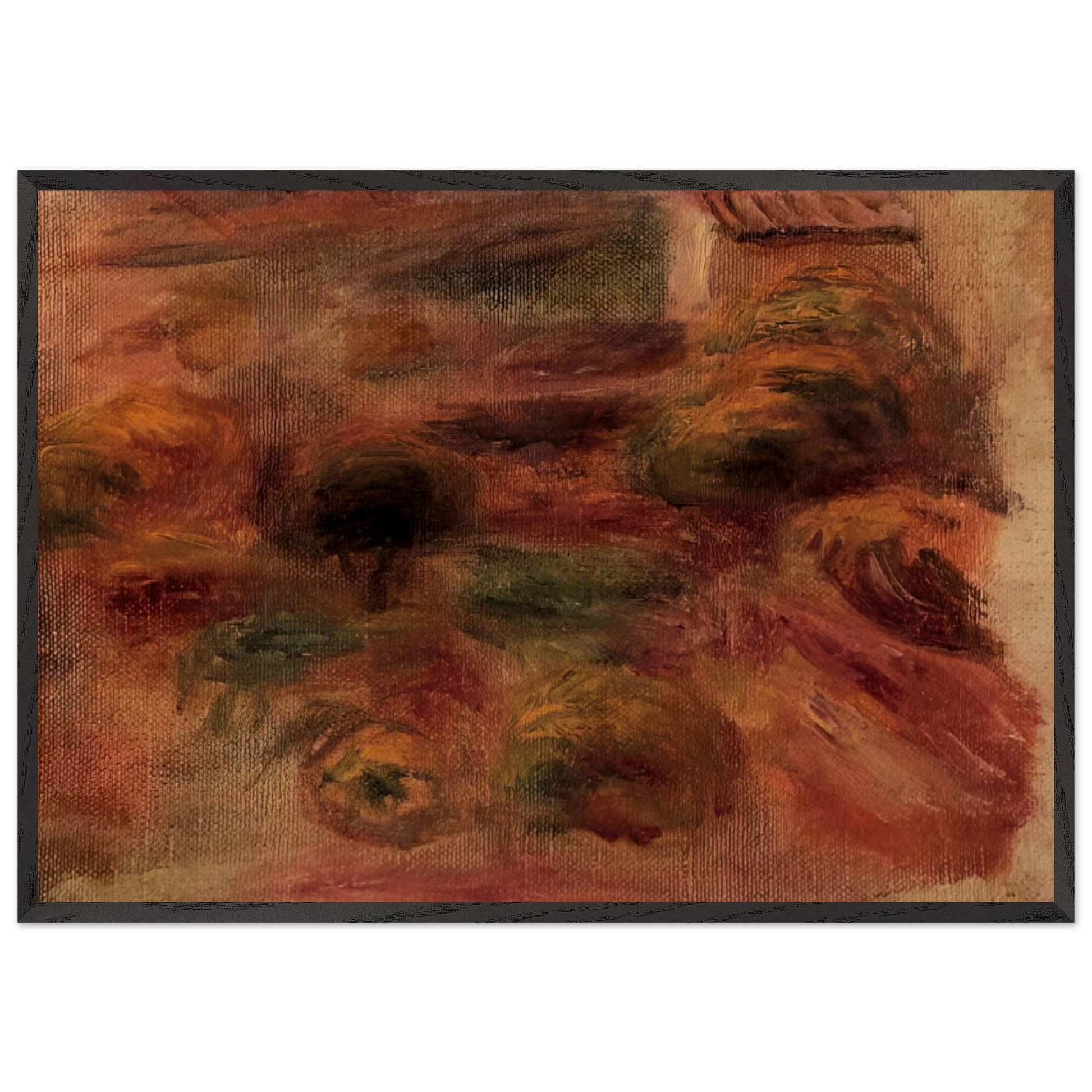 The Artist s Home - Pierre-Auguste Renoir Framed Art Print – Black Wooden Frame - Default Title - -Framed Art Print