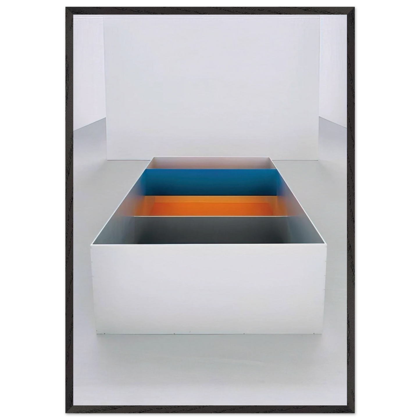 Untitled 89-10 Menziken - 1989 - Donald Judd Framed Art Print – Black Wooden Frame - Default Title - -Framed Art Print