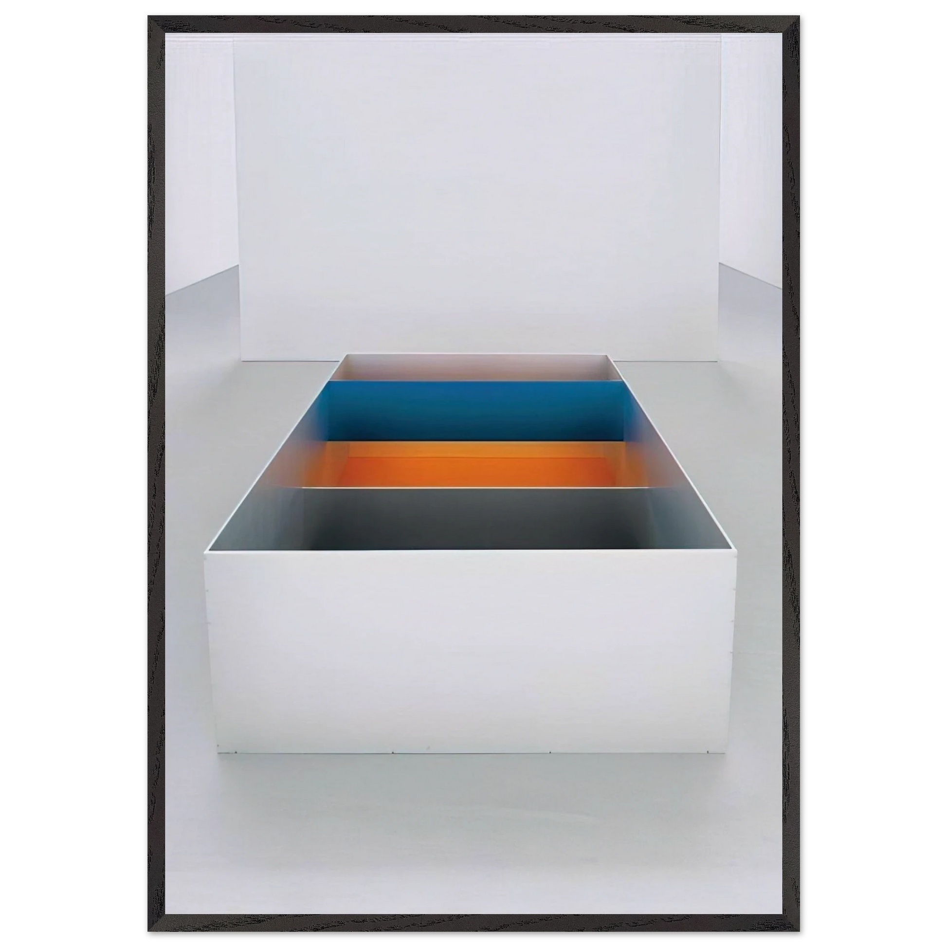 Untitled 89-10 Menziken - 1989 - Donald Judd Framed Art Print – Black Wooden Frame - Default Title - -Framed Art Print