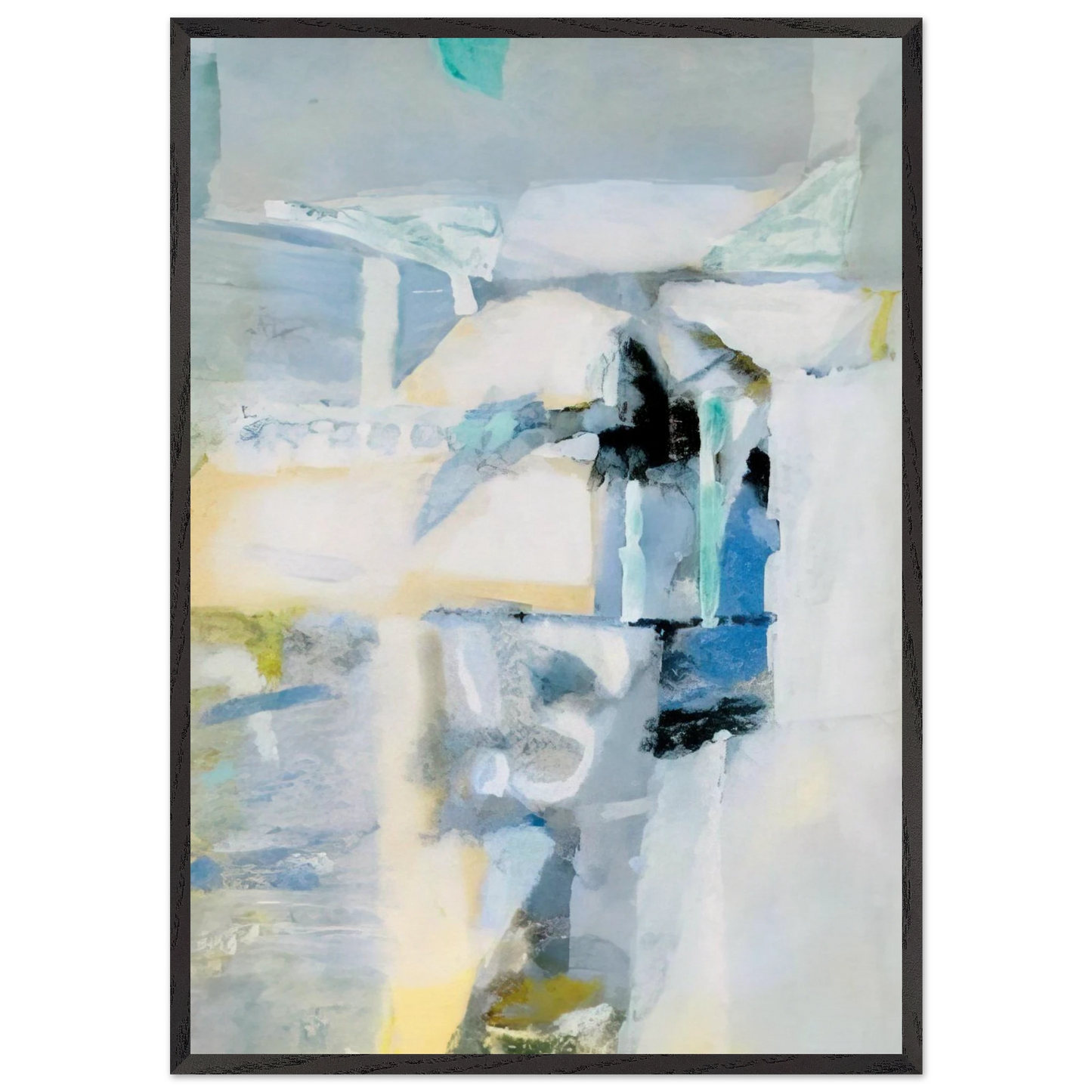 Reflexos - Lyrical Abstraction - Menez Framed Art Print – Black Wooden Frame - Default Title - -Framed Art Print