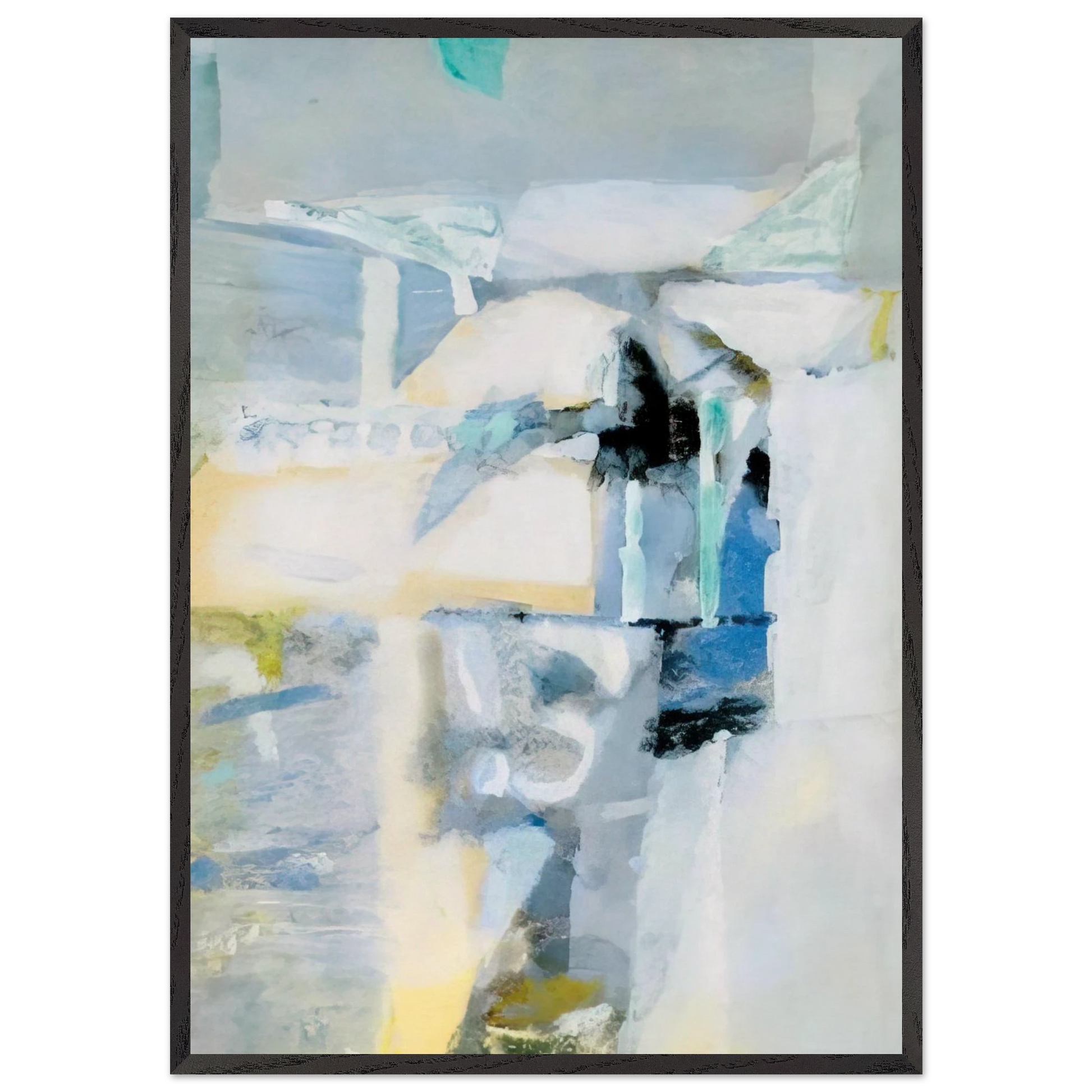 Reflexos - Lyrical Abstraction - Menez Framed Art Print – Black Wooden Frame - Default Title - -Framed Art Print