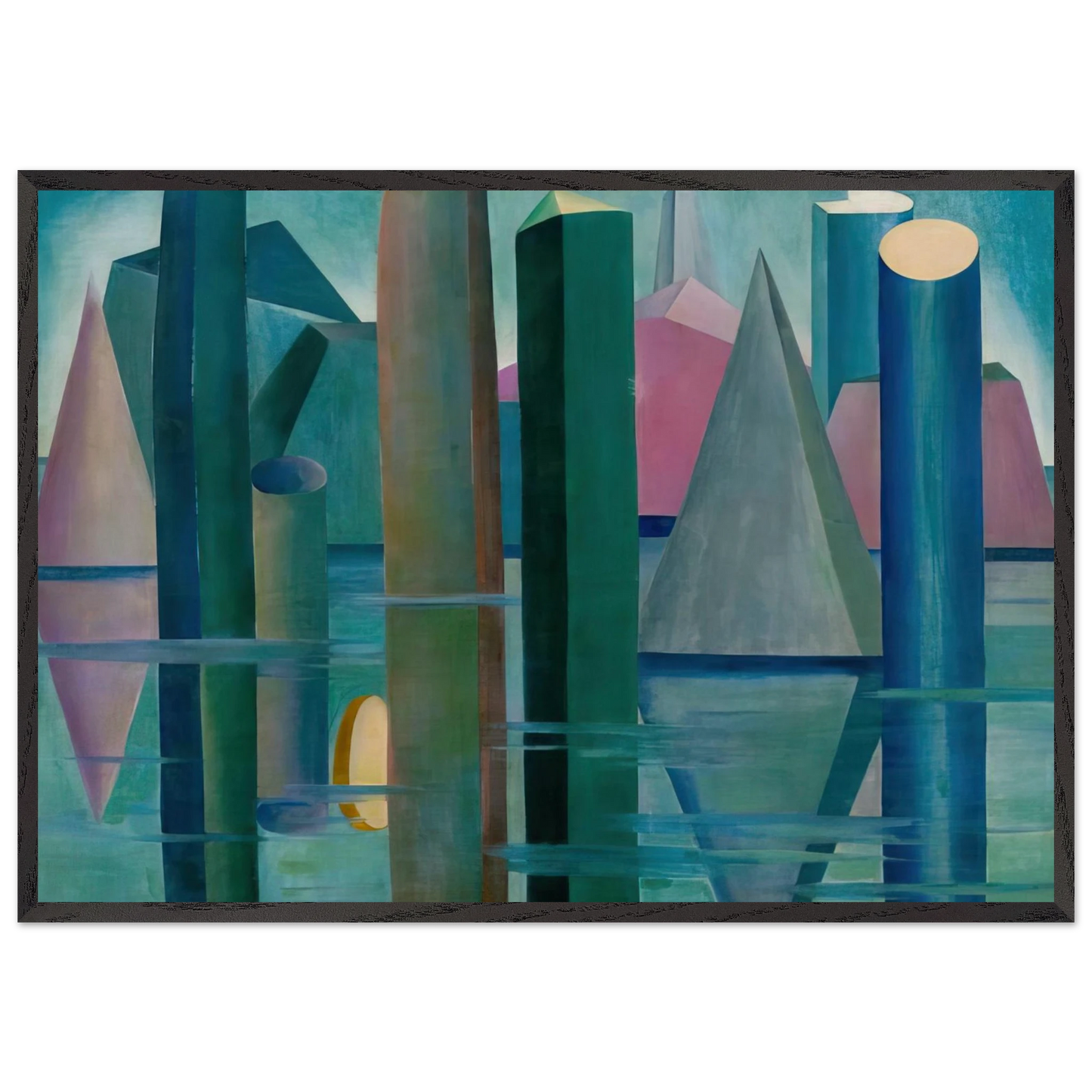 Calmaria II - Tarsila do Amaral Framed Art Print – Black Wooden Frame - Default Title - -Framed Art Print