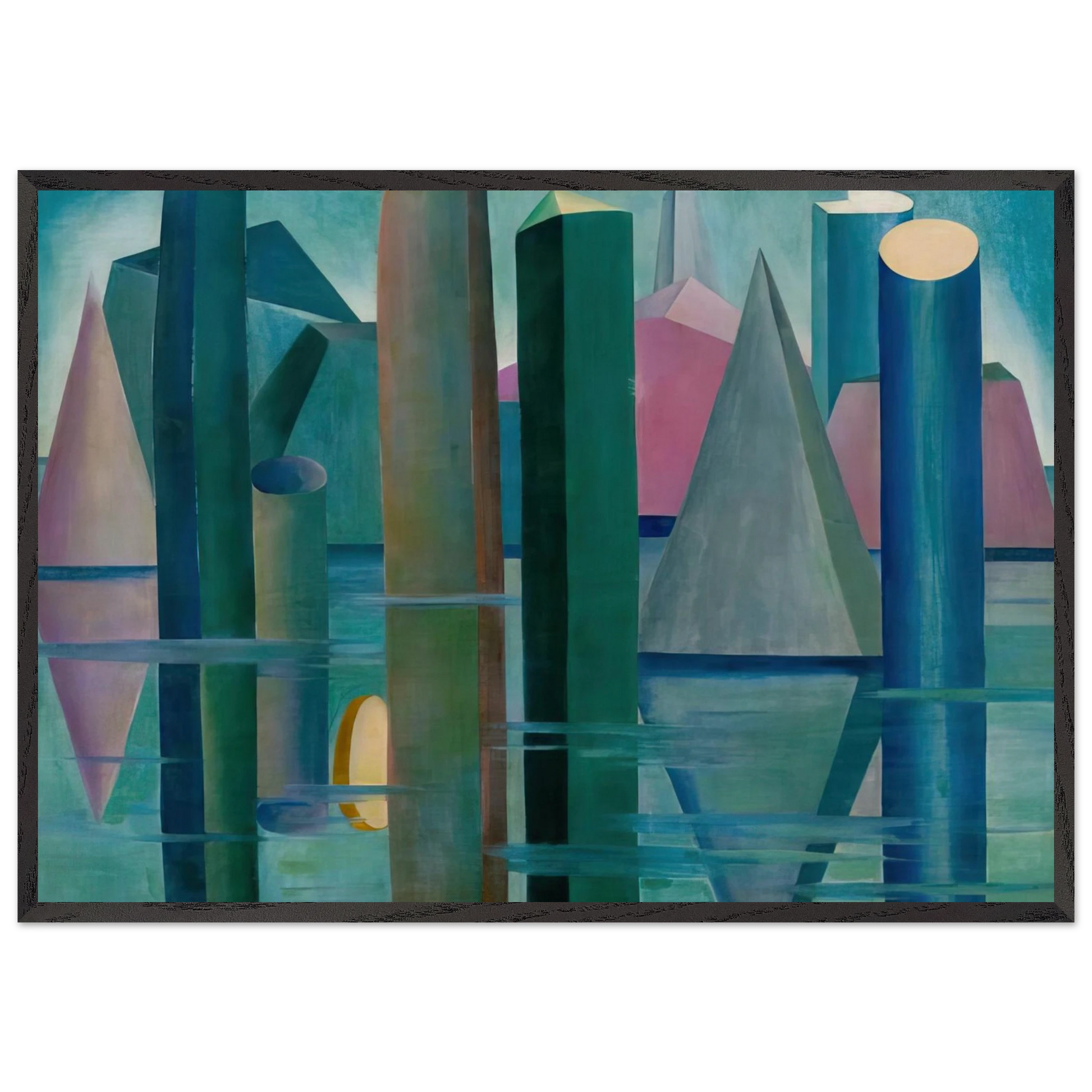 Calmaria II - Tarsila do Amaral Framed Art Print – Black Wooden Frame - Default Title - -Framed Art Print