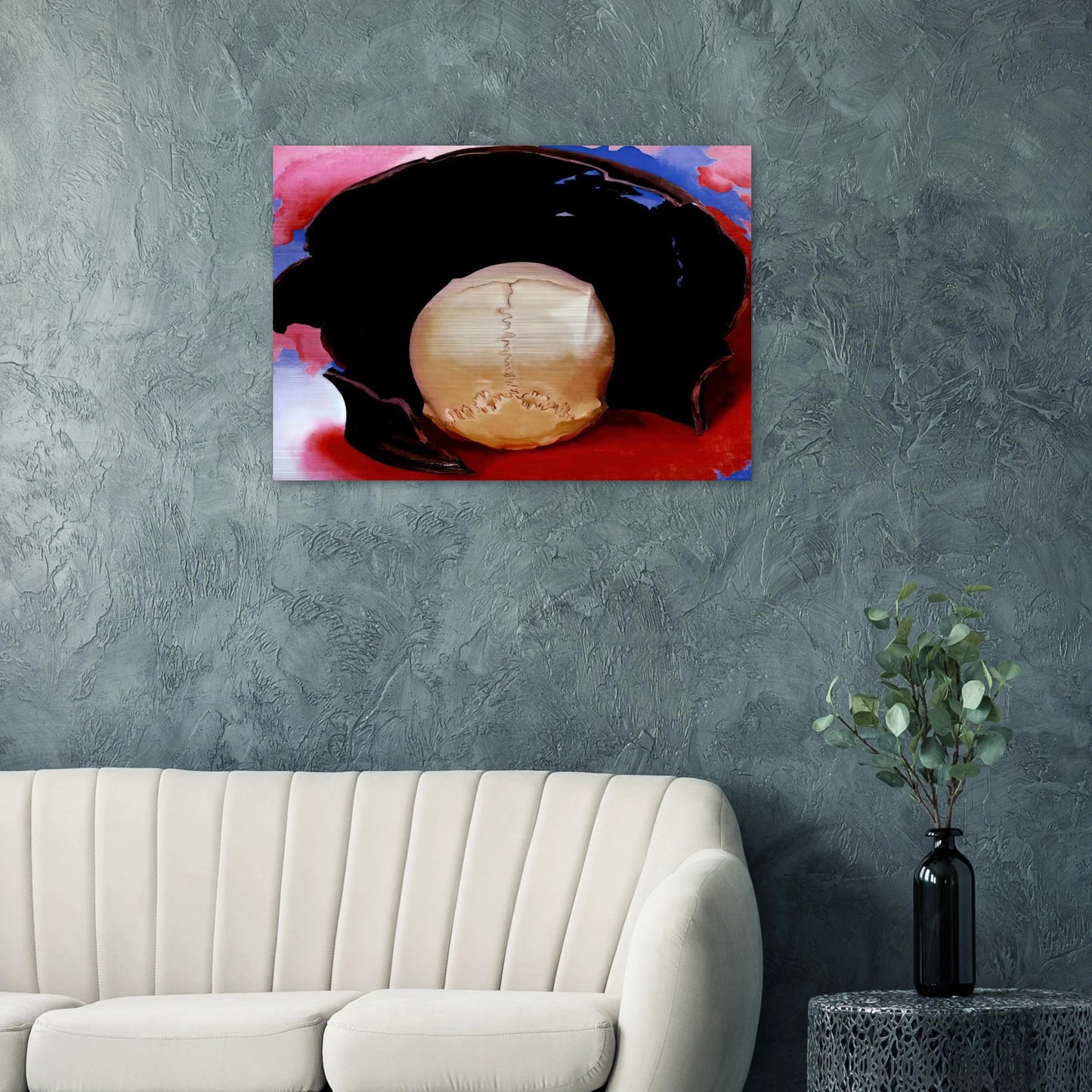 It was a Man and a Pot - Georgia O'Keeffe Brushed Aluminum Print - 70x100 cm / 28x40 inches | Georgia O'Keeffe Aluminum Print | Georgia O'Keeffe Prints