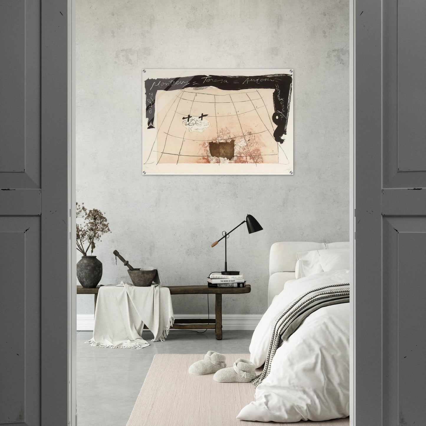 CARTOGRAPHY 1976 - Antoni Tapies Acrylic Print - 70x100 cm / 28x40″ inches | Antoni Tapies Wall Art | Antoni Tapies Prints