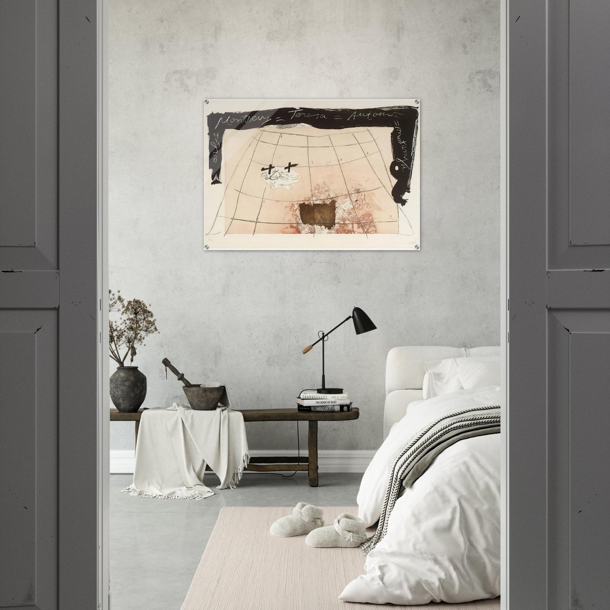 CARTOGRAPHY 1976 - Antoni Tapies Acrylic Print - 70x100 cm / 28x40″ inches | Antoni Tapies Wall Art | Antoni Tapies Prints