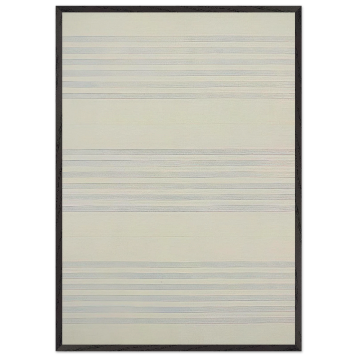 I Love Life - Agnes Martin 70x100 cm / 28x40 inches Framed Art Print – Black Wooden Frame