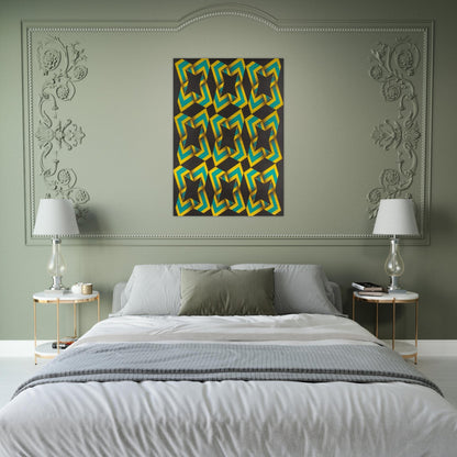 9-Soles - 1967 - Omar Rayo Brushed Aluminum Print - 70x100 cm / 28x40 inches | Omar Rayo Aluminum Print | Omar Rayo Prints