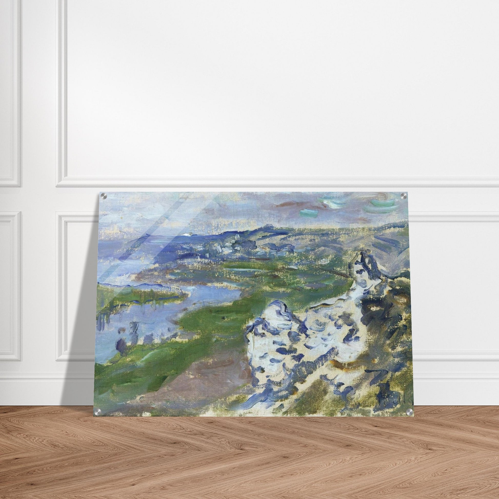 The Seine, seen from the heights Chantemesle - claude monet Acrylic Print - 70x100 cm / 28x40″ inches