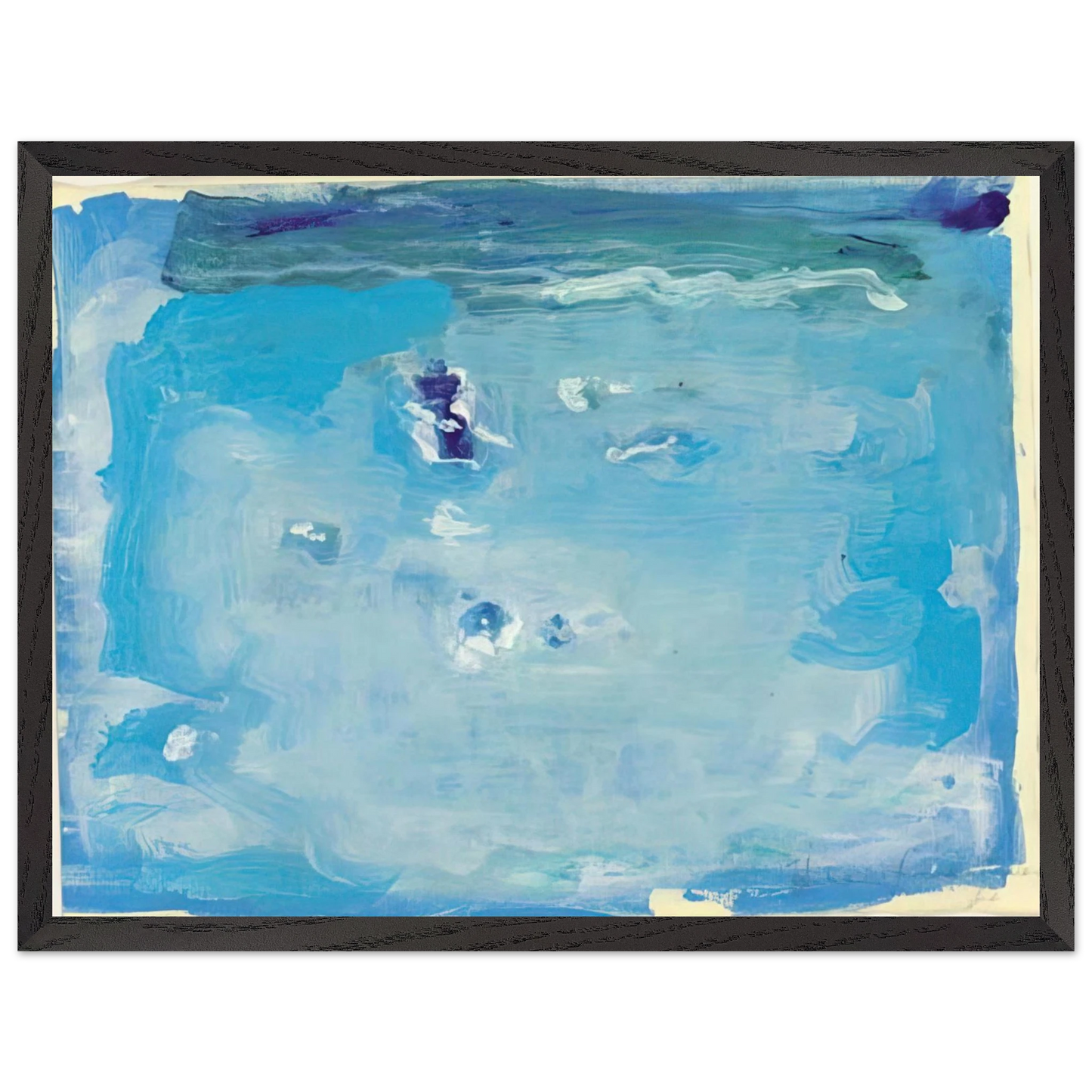 Helen Frankenthaler - Untitled - Color Field Painting, Lyrical Abstraction Wall art - 21x29.7 cm / 8x12" - Fine Art Poster - -