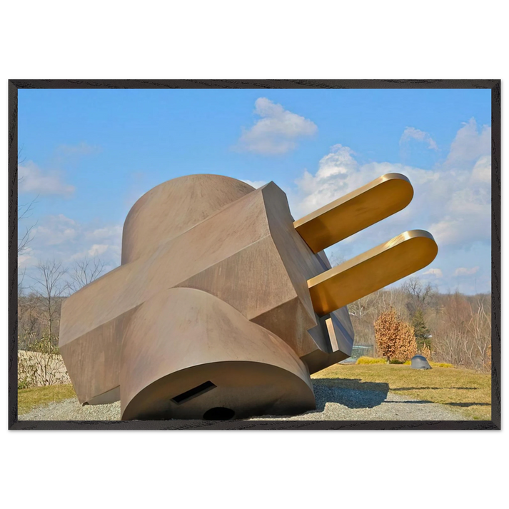 PLUG 1970 - Claes Oldenburg 70x100 cm / 28x40 inches Framed Art Print – Black Wooden Frame