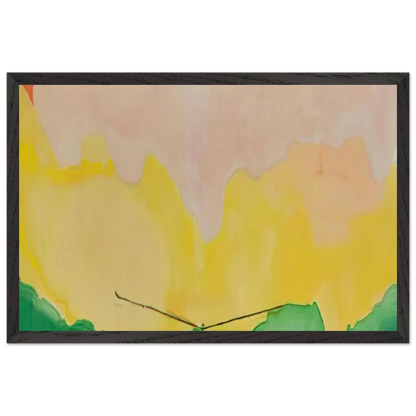 Helen Frankenthaler - Boulevard - 1973 Wall art - 15x20 cm / 6x8 Inches - Premium Wooden Framed Poster With Fine Art Paper - White frame