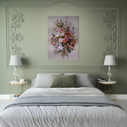 A Bouquet of Roses - Pierre-Auguste Renoir Brushed Aluminum Print - 70x100 cm / 28x40 inches | Pierre-Auguste Renoir Aluminum Print | Pierre-Auguste Renoir Prints