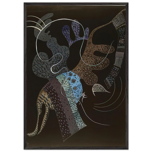 WHITE LINE 1936 - Wassily Kandinsky Framed Art Print – Black Wooden Frame - Default Title - -Framed Art Print