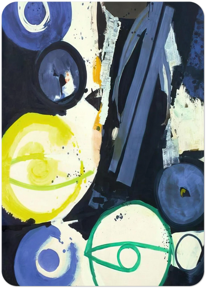 Orakel - 1964 By Ernst Wilhelm Nay Pack of 10 Post Cards | Ernst Wilhelm Nay Post Cards | A6 (10.5 x 14.8 cm) - 4.1 x 5.8 inches