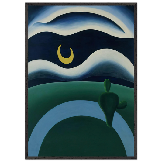 The Moon - Tarsila do Amaral Framed Art Print – Black Wooden Frame - Default Title - -Framed Art Print