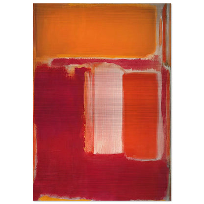 Yellow, Cherry, Orange - 1947 - Mark Rothko Brushed Aluminum Print - 70x100 cm / 28x40 inches | Mark Rothko Aluminum Print | Mark Rothko Prints