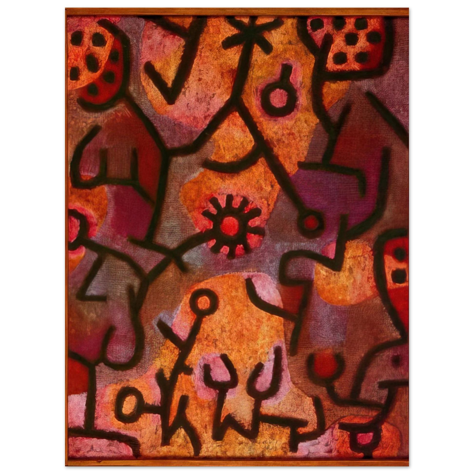 Paul Klee - FLORA ON ROCKS SUN 1940 Fine Art Poster - Default Title