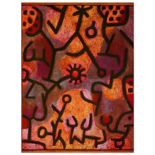 Paul Klee - FLORA ON ROCKS SUN 1940 Fine Art Poster - Default Title