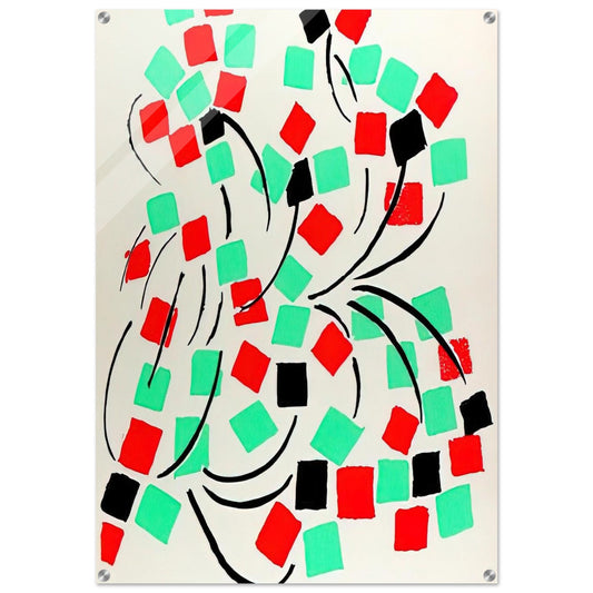 COMPOSITION 31 - Sonia Delaunay Acrylic Print - 70x100 cm / 28x40″ inches | Sonia Delaunay Wall Art | Sonia Delaunay Prints